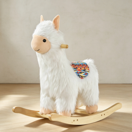 Soft Plush Llama Rocking Horse Ages 3+